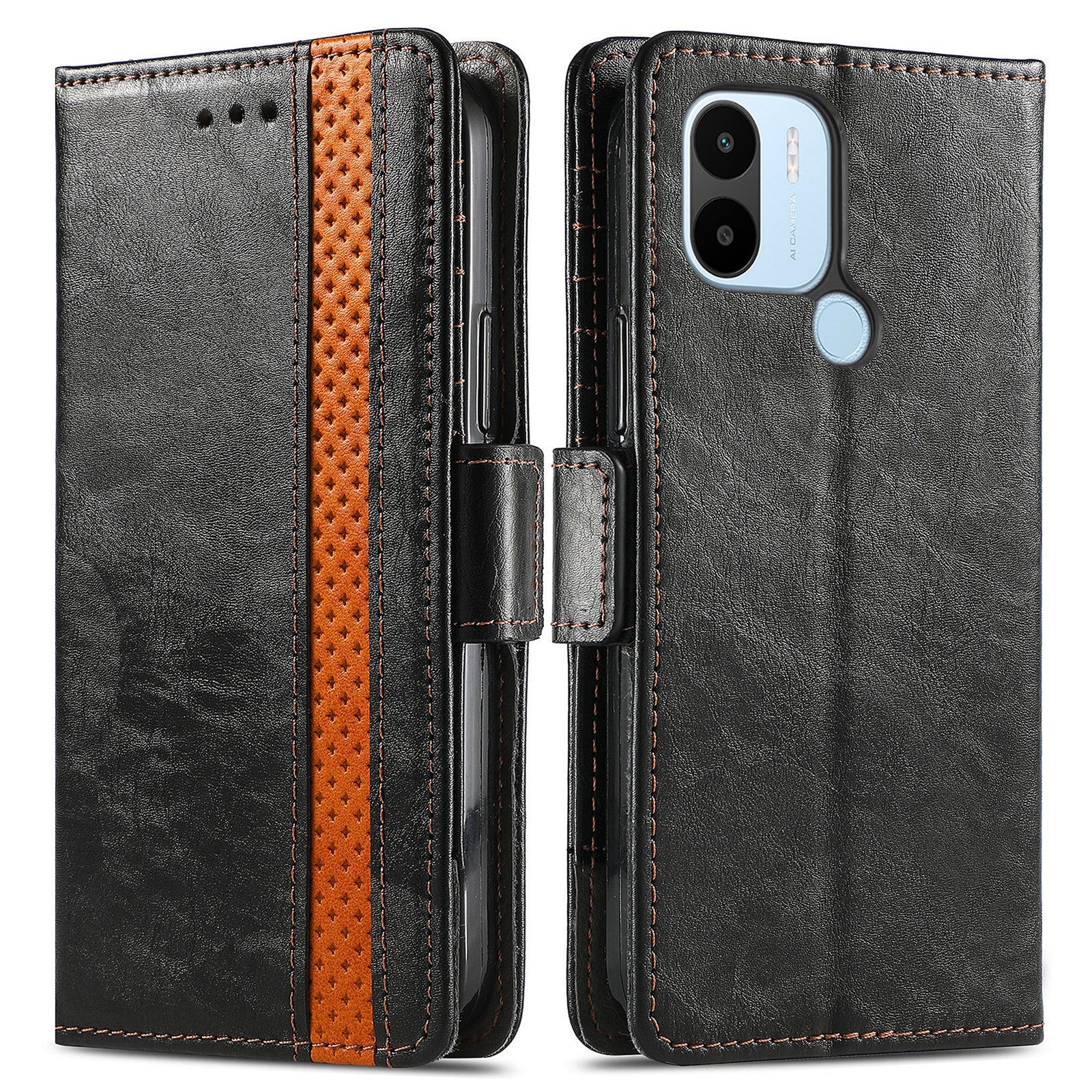 CASENEO 002 Series for Xiaomi Redmi A1 4G A2 4G Poco C50 4G Business Splicing Style RFID Blocking PU Leather TPU Phone Case Wallet Stand Cover CASENEO 002 Series for Xiaomi Redmi A1 4G A2 4G Poco C50 4G Business Splicing Style RFID Blocking PU Leather TPU Phone Case Wallet Stand Cover